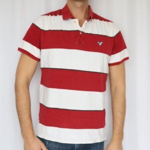 AE red & white polo shirt -A0